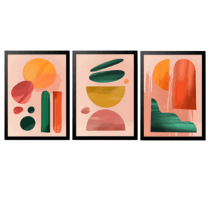 KIT 03 Quadros Abstratos   20X30